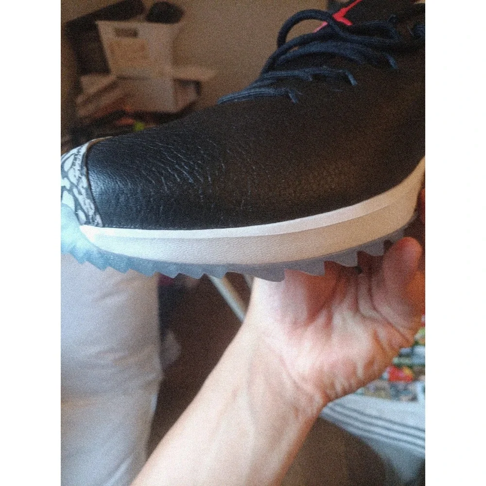Nike Air Jordan ADG Golf Shoes, Men's 10.5, Black/Red/Cement, AR7995-001